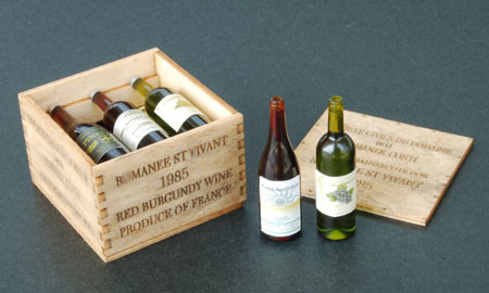 Wine Bottle & Wooden Box, Cobaanii Mokei, Model Kit, 1/12, 4560434938110